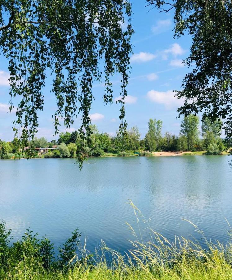 Wohnen-Auf-Zeit-Am-See Villa Großostheim Bagian luar foto